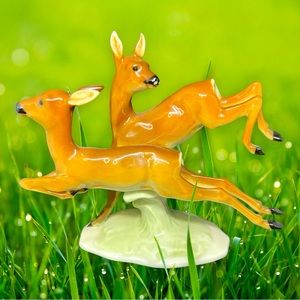 Vintage Estate Hutschenreuther Deer Doe & Buck Figurine,  K. Tutter Germany